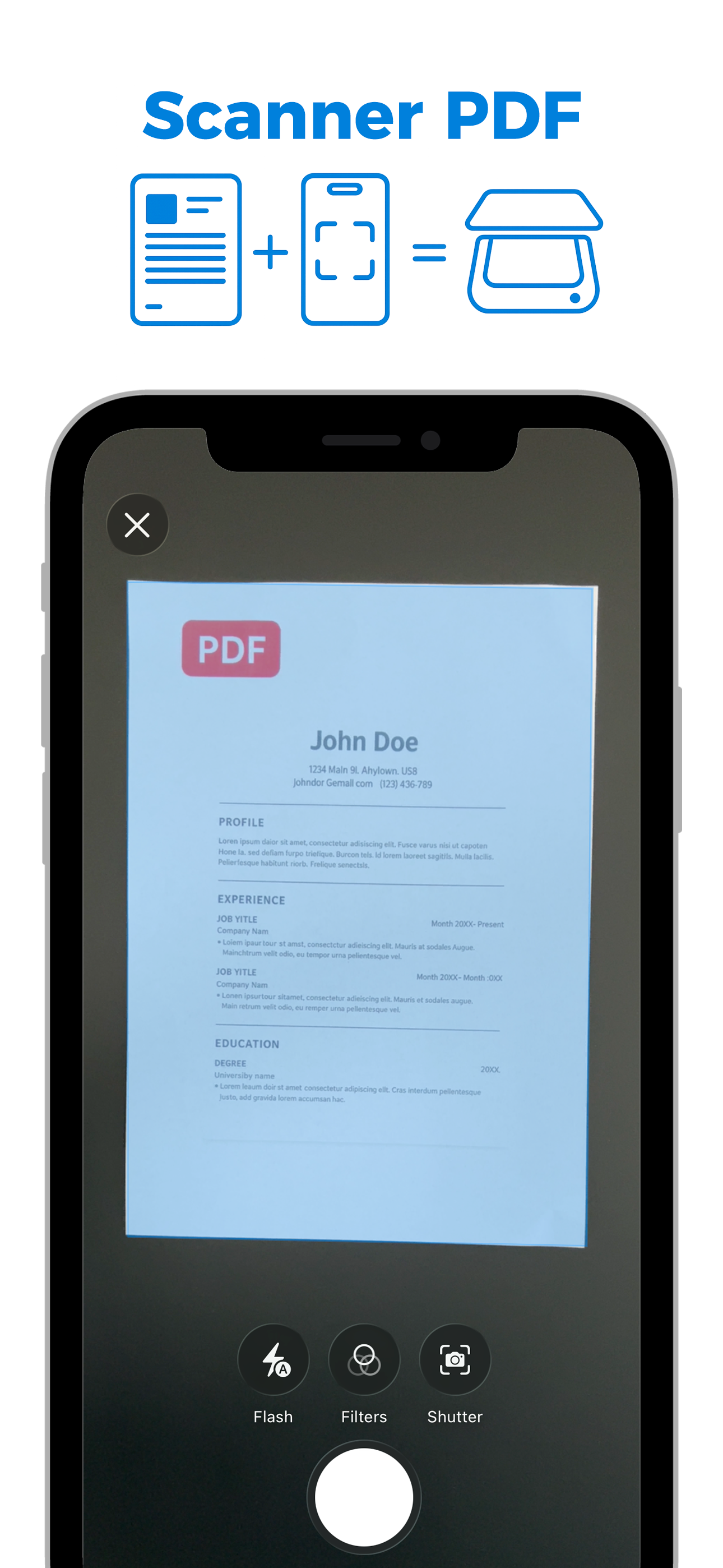 Scanner un document en PDF sur iPhone avec ScanPDF