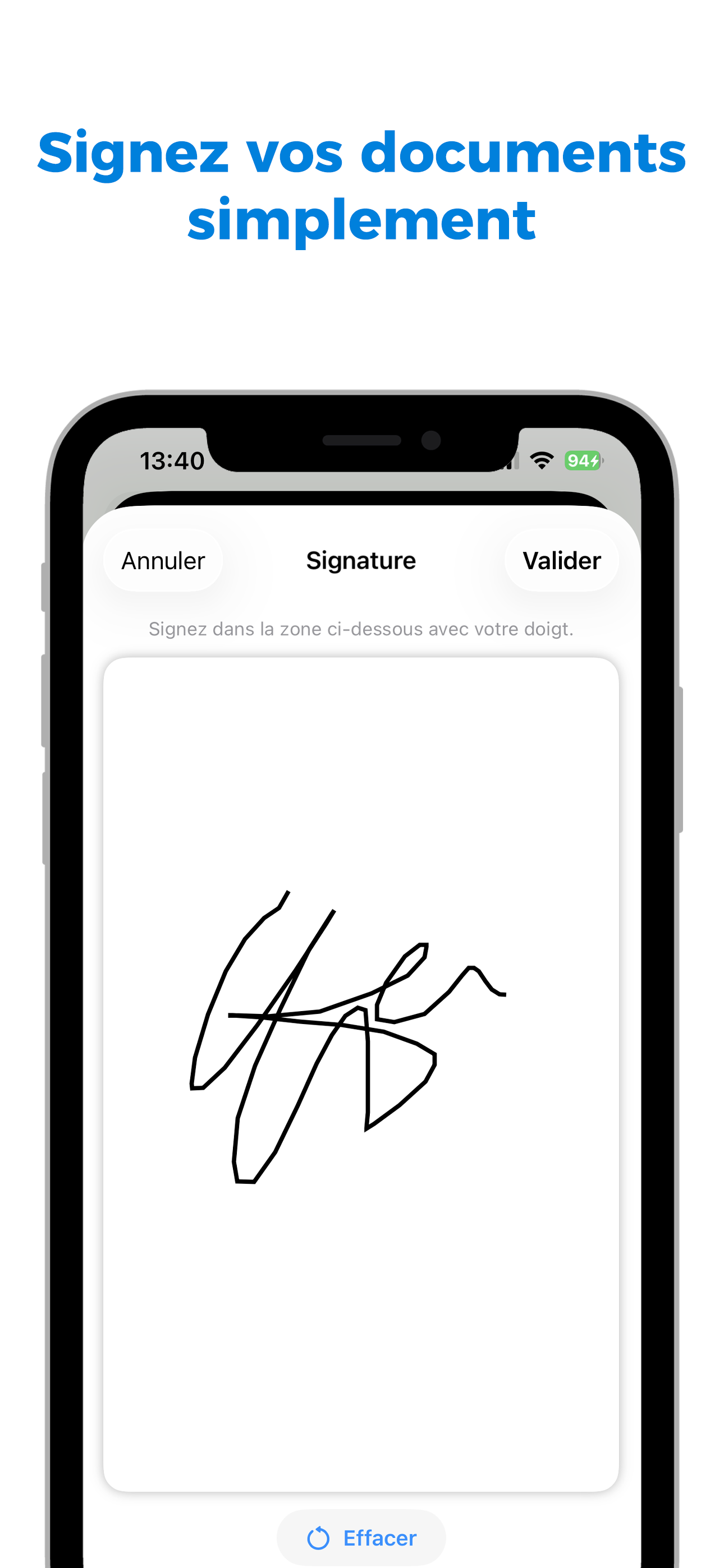 Signer un document PDF sur iPhone